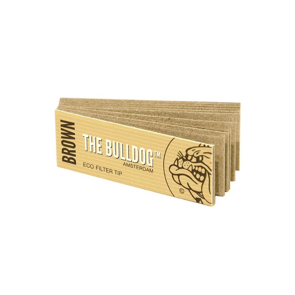 The Bulldog Brown Unbleached Filter Tips