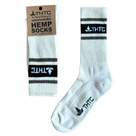 THTC Hemp Socks Ecru/Army/Black