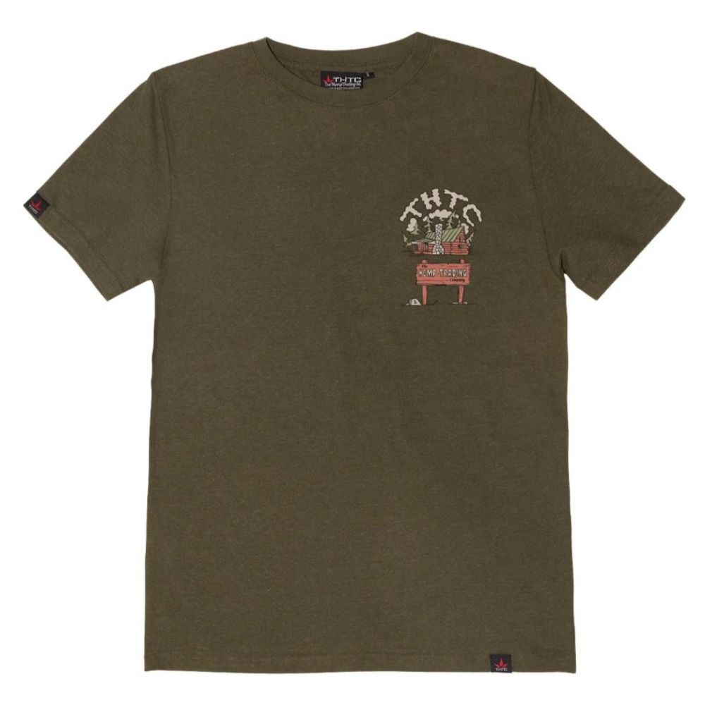 THTC Mountain Life Formerly Country House Hemp T-Shirt Khaki