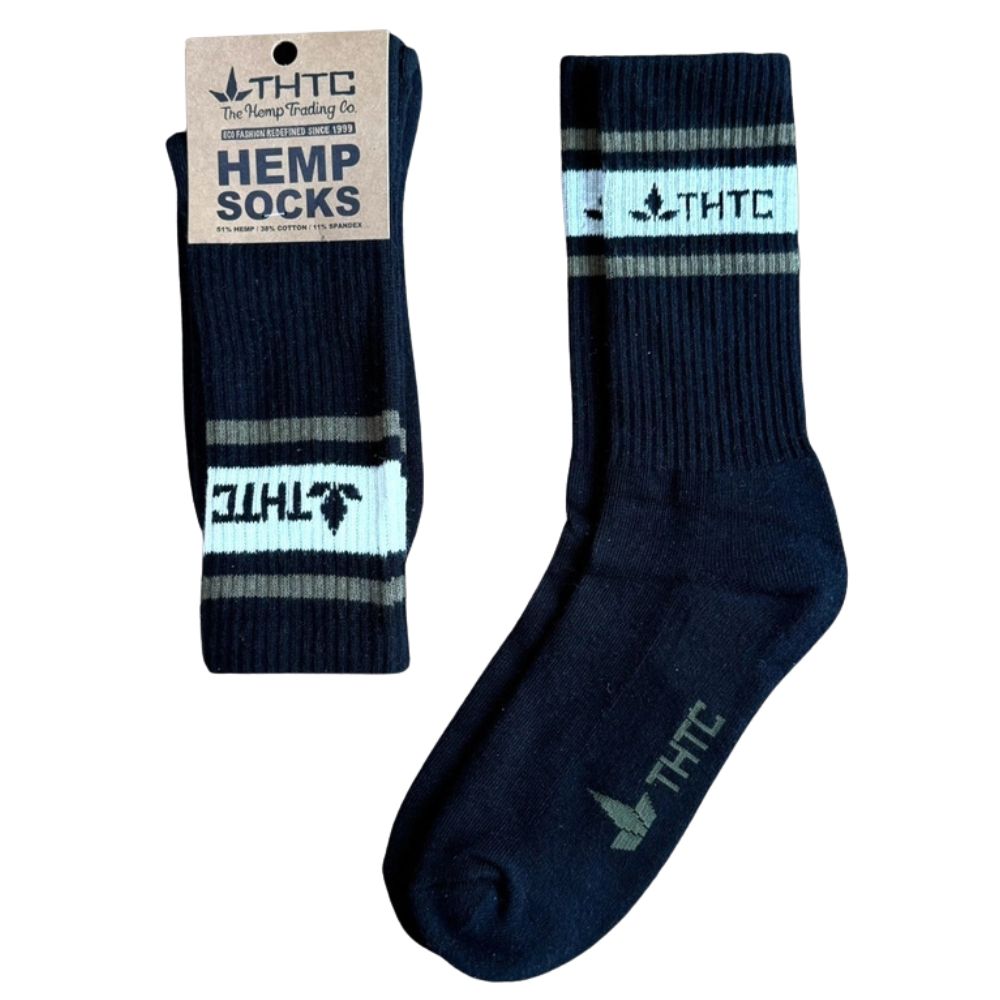 THTC Hemp Socks Black/Army