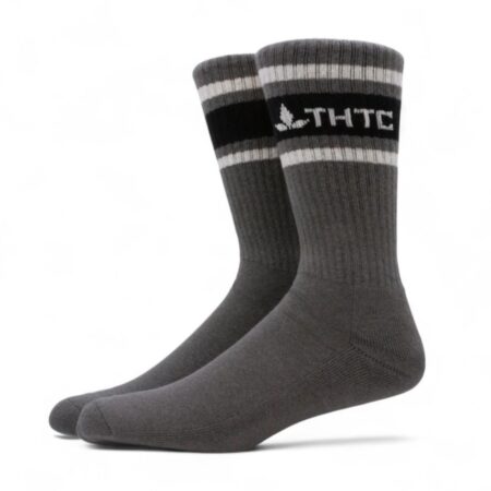 THTC Hemp Socks Grey Stripy